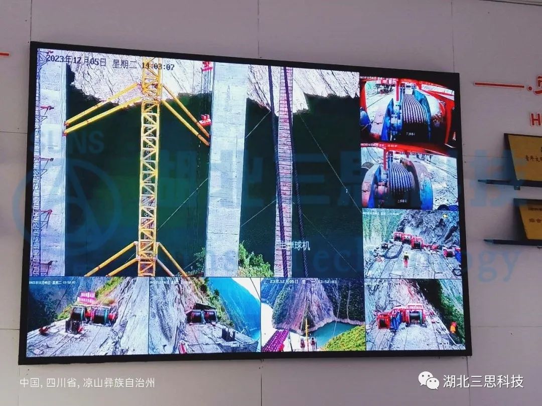 跨越678m，纜索式起重機(jī)智能吊裝安全監(jiān)控系統(tǒng)助力橋梁建設(shè)安全！